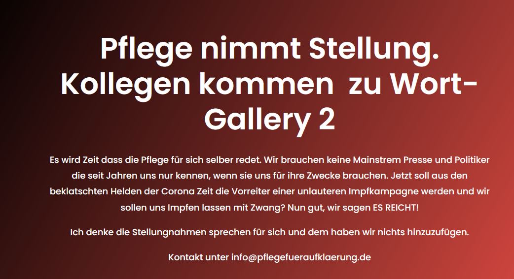 Pflege nimmt Stellung, Gallery 2